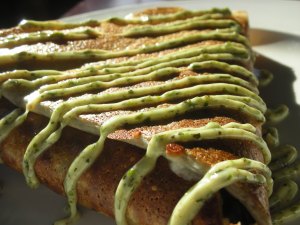 pesto crepe